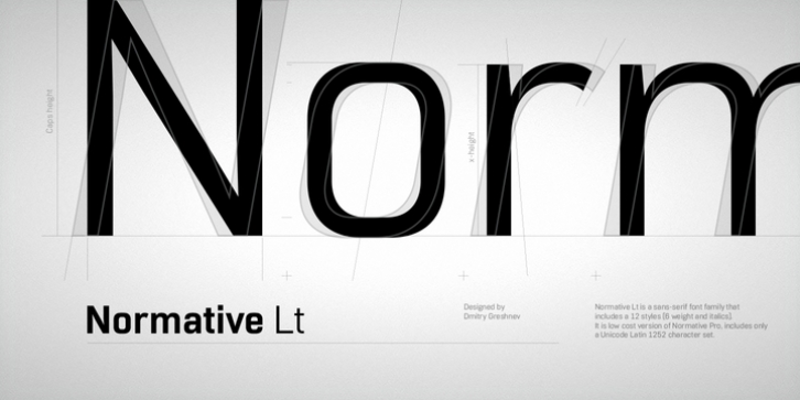 Normative Lt font preview