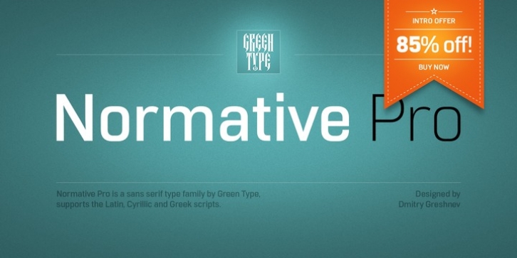 Normative Pro font preview