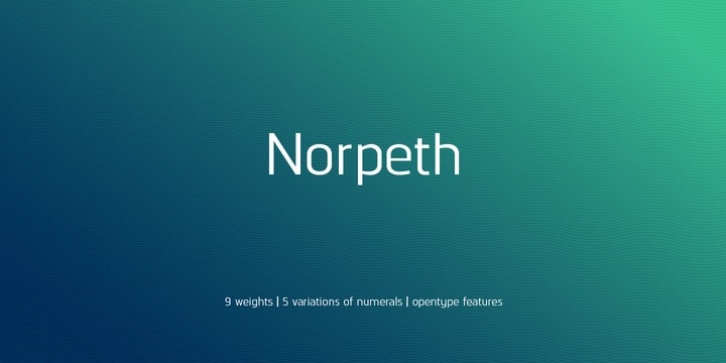 Norpeth font preview