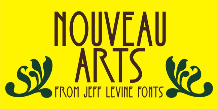 Nouveau Arts JNL font preview