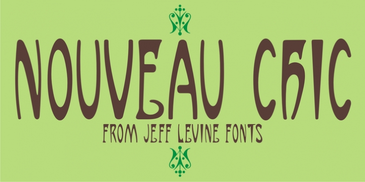 Nouveau Chic JNL font preview