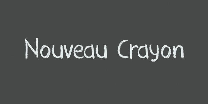 Nouveau Crayon font preview