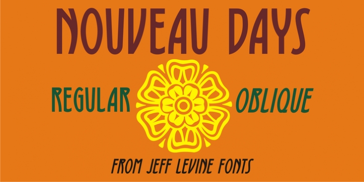 Nouveau Days JNL font preview