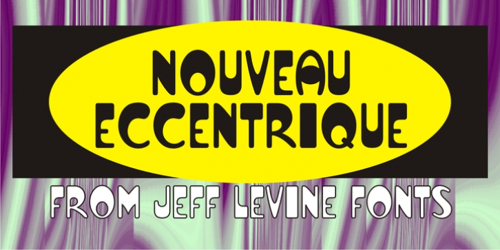 Nouveau Eccentrique JNL font preview