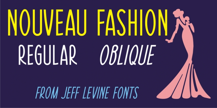 Nouveau Fashion JNL font preview