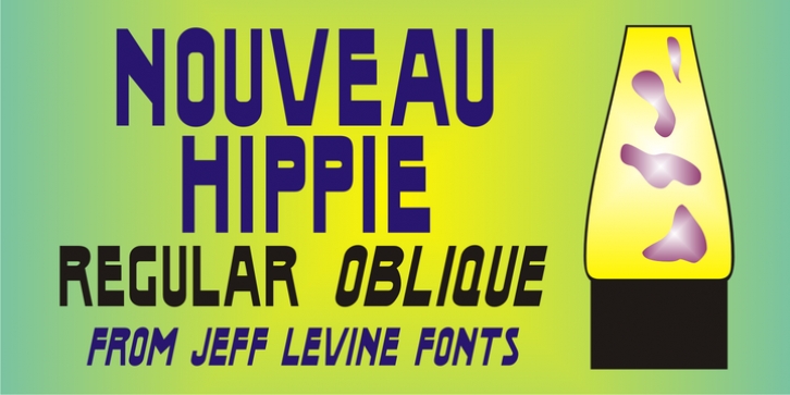 Nouveau Hippie JNL font preview