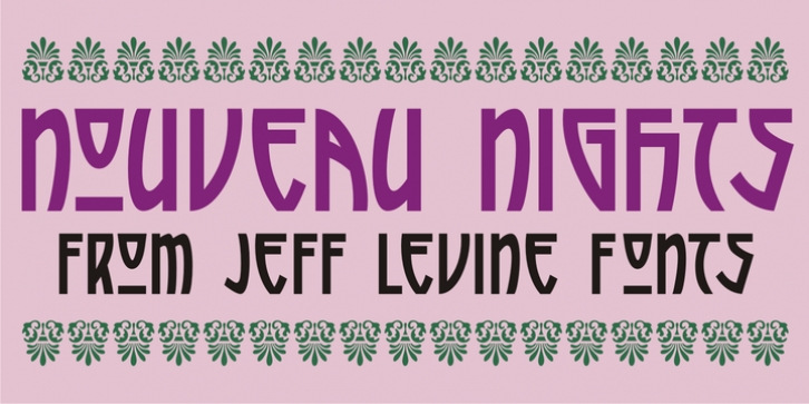 Nouveau Nights JNL font preview