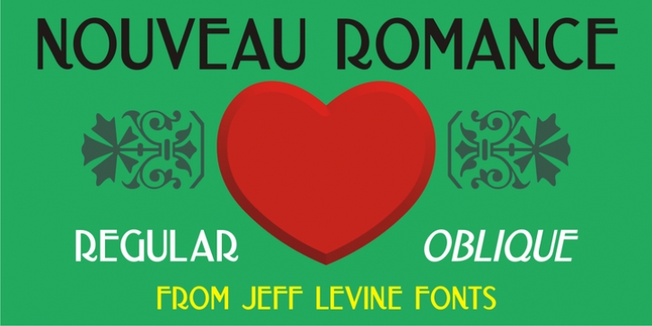 Nouveau Romance JNL font preview