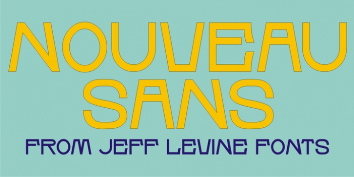 Nouveau Sans JNL font preview