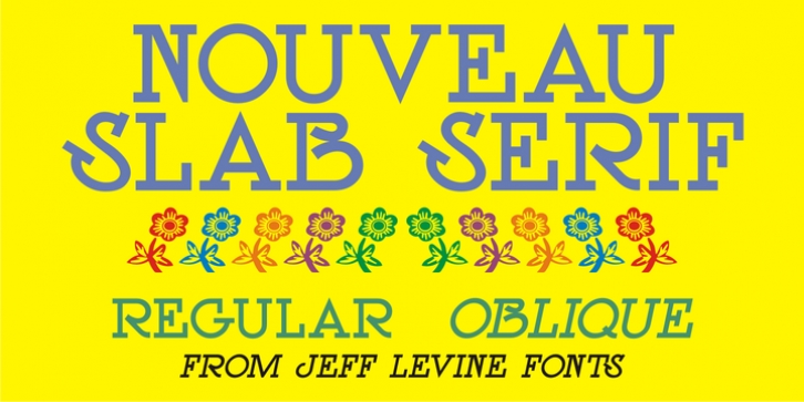 Nouveau Slab Serif font preview