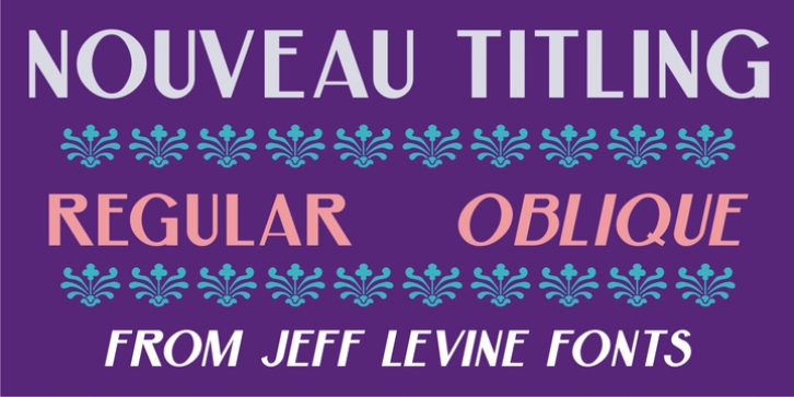 Nouveau Titling JNL font preview