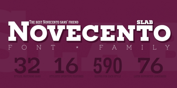 Novecento Slab font preview