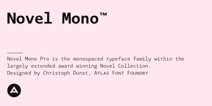 Novel Mono Pro font preview