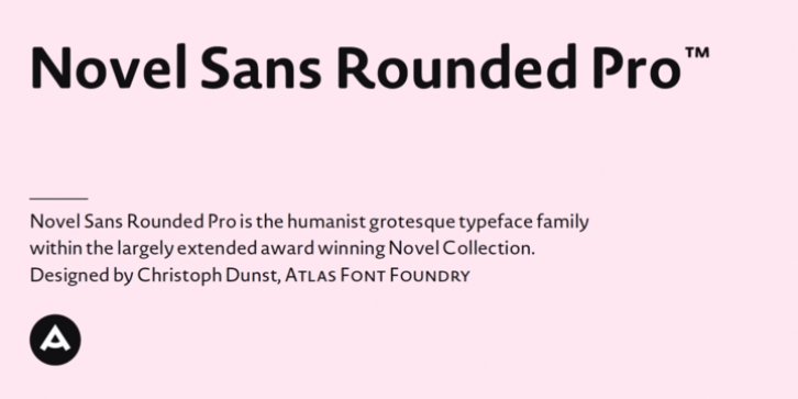 Novel Sans Rounded Pro font preview
