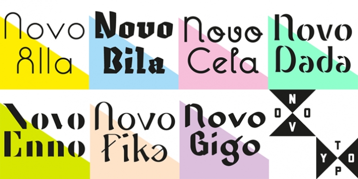 NT Novo font preview