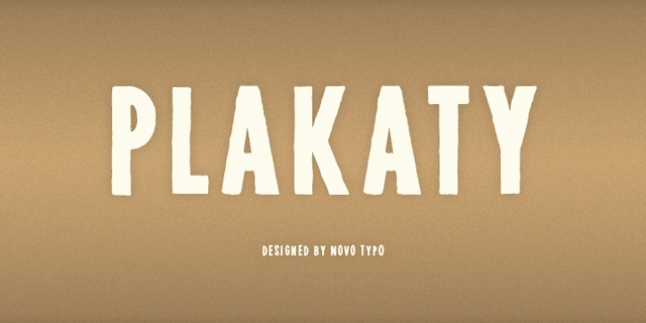 NT Plakaty font preview