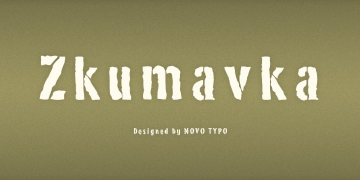 NT Zkumavka font preview