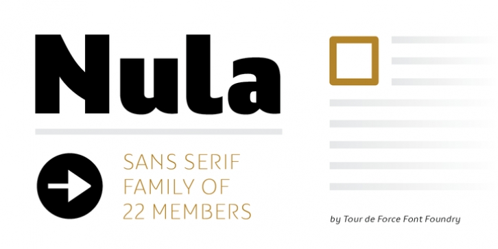 Nula font preview