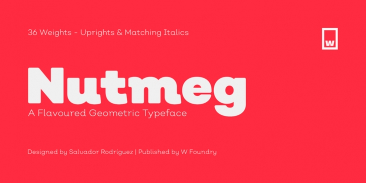 Nutmeg font preview