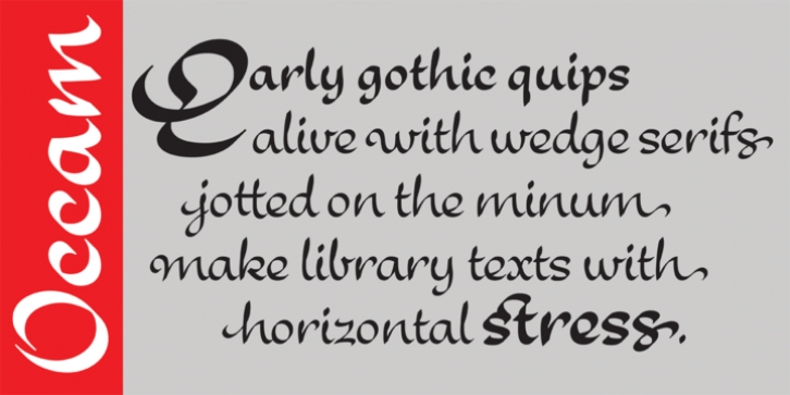 Occam font preview