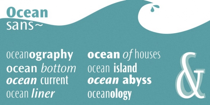 Ocean Sans font preview