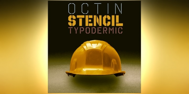 Octin Stencil font preview