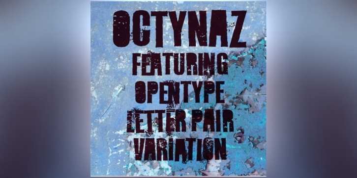Octynaz font preview