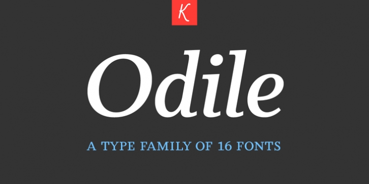 Odile font preview