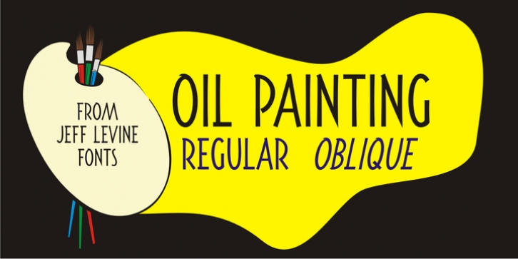 Oil Painting JNL font preview