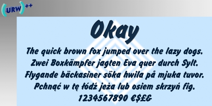 Okay font preview