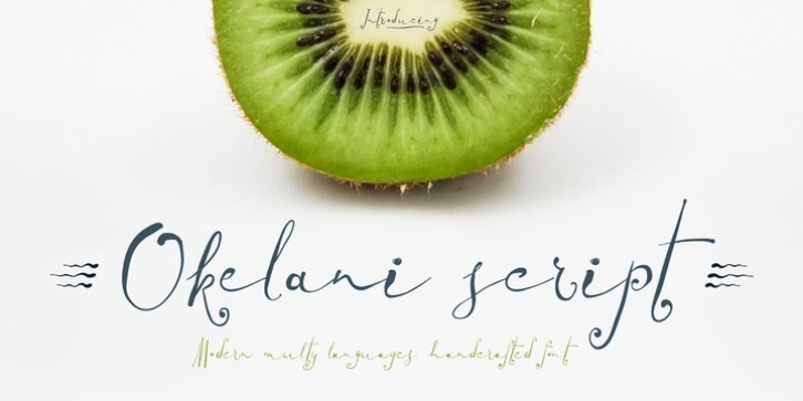 Okelani Script font preview