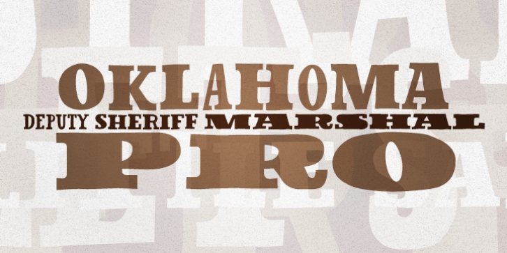 Oklahoma Pro font preview