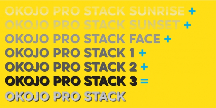 Okojo Pro Stack font preview