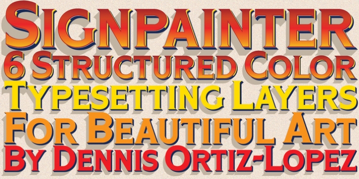 OL Signpainter Titling font preview