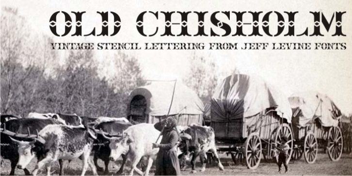 Old Chisholm JNL font preview