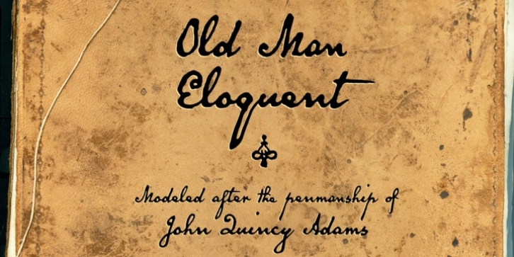 Old Man Eloquent font preview