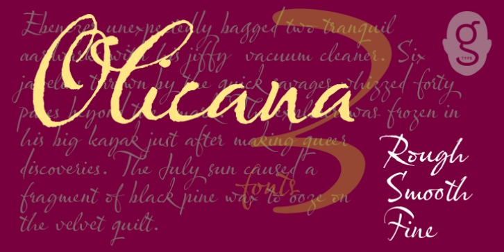 Olicana font preview