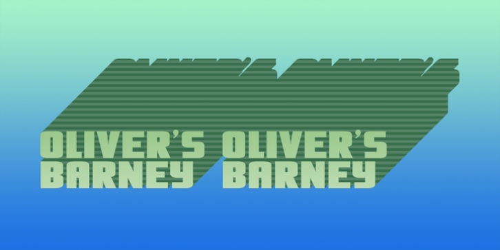 Olivers Barney font preview