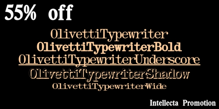 Olivetti Typewriter font preview