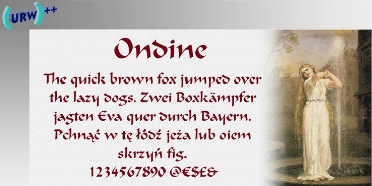Ondine font preview