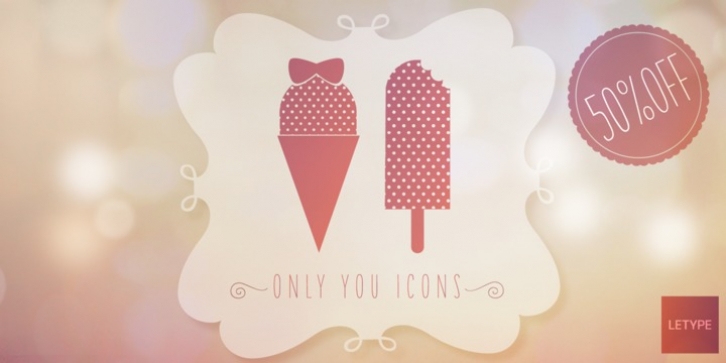 Only You Icons font preview