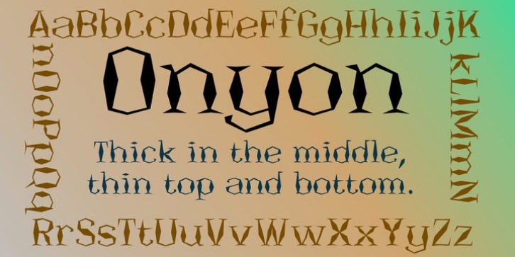 Onyon font preview