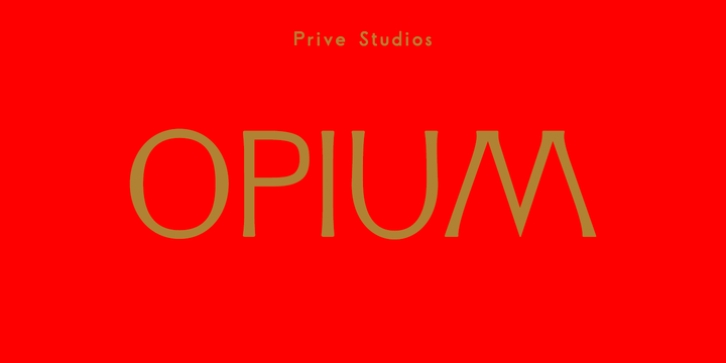 Opium font preview