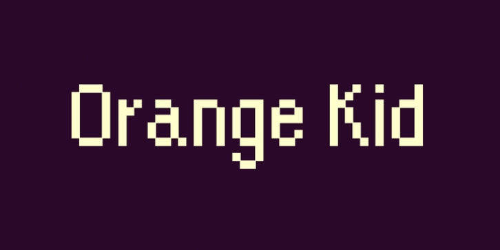 Orange Kid font preview