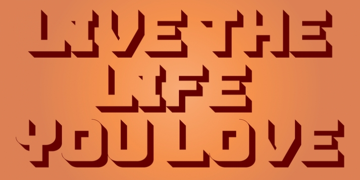 Orange On Orange font preview