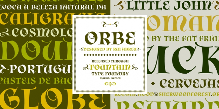 Orbe Pro font preview