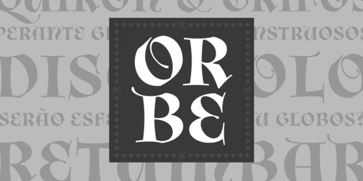 Orbe Pro font preview