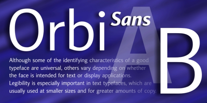 Orbi Sans font preview