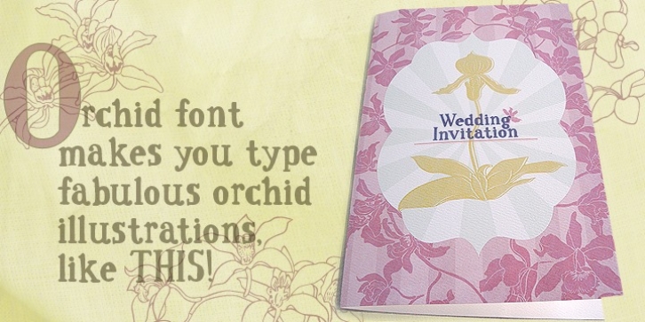 Orchids font preview