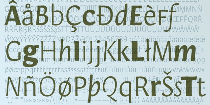 Orenga font preview